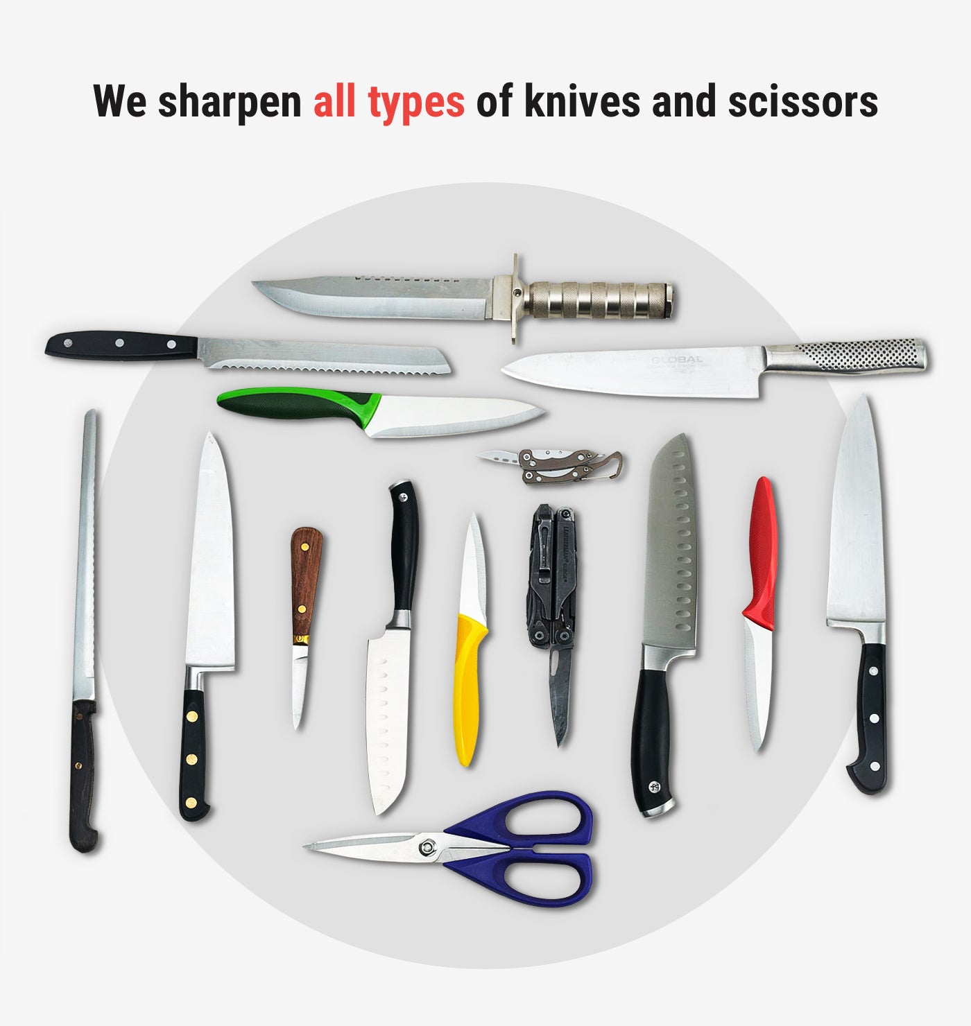 Choose A Mail-in Knife Sharpening Package