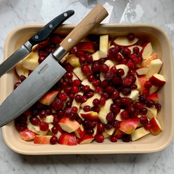 Grilled Apple Cranberry Crumble